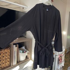 old navy waffle knit robe